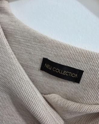 Maglia beige con maniche a campana L