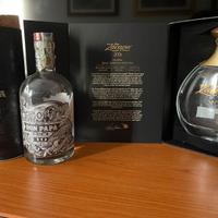 Zacapa XO e Don Papa 10 years - bottiglie e custod