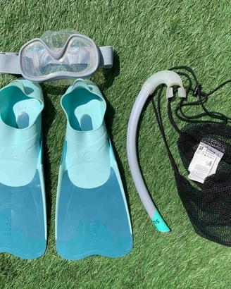 kit snorkeling + scarpette scogli