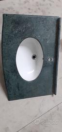 Lavandino in marmo verde