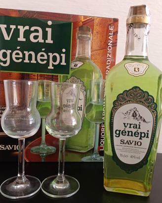 Set Vrai Genepi  Savio 70cl+ 2 bicchieri