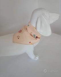 bandana cane in puro cotone fantasia bassotti 