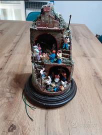 presepe artigianale in sughero 