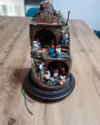 presepe artigianale in sughero 