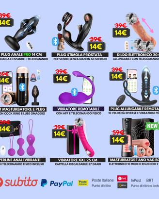 Lotto massaggiatori vibratori dildo uomo donna
