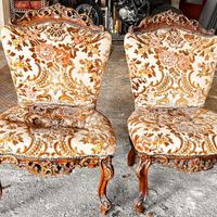 Poltrone stile francese in legno