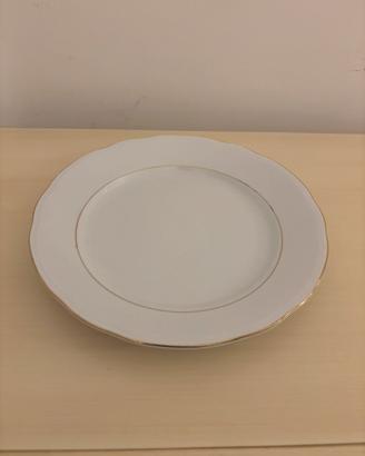 Set piatti porcellana filo oro diamond ston
