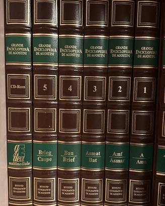 Enciclopedia  in pelle de agostini e gedea