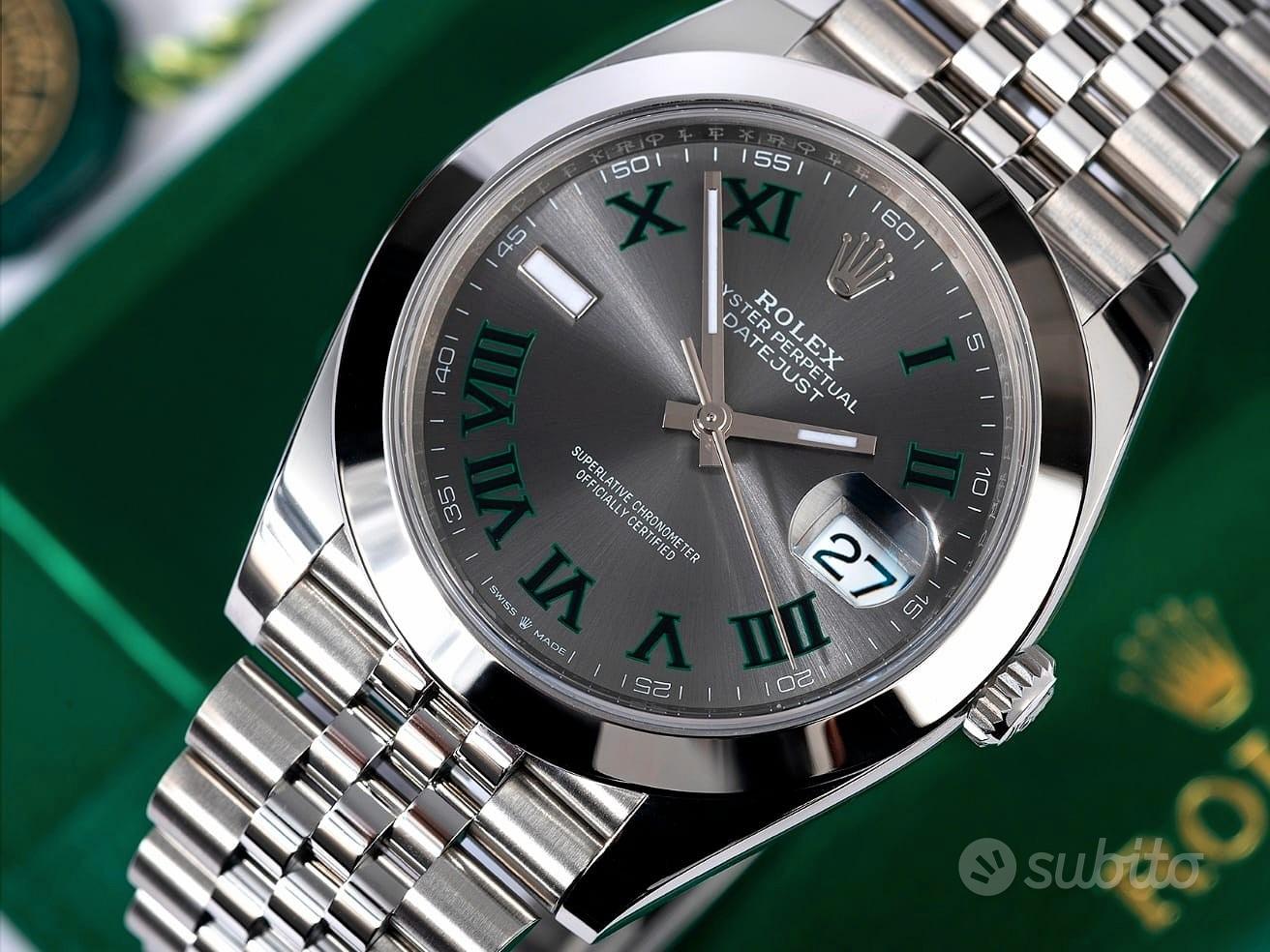Rolex Datejust 41mm Wimbledon jubilee 126300 2024 Abbigliamento e Accessori In vendita a Bergamo