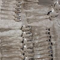 set posate in stile argento 800 