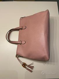 Gucci Borsa tote con nappe in bambù 449643 Rosa