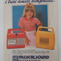 pubblicità cartacea mangiadischi PENNY E JUMBO 