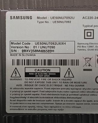 SCHEDA PRINCIPALE TV SAMSUNG UE50NU7092U