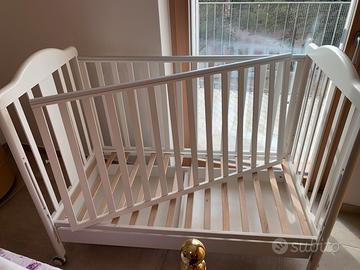 Lettino Pali con paracolpi e piumone