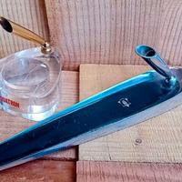 Set  portapenna  vintage acrilico  e metallo