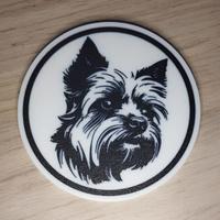 Sotto bicchiere Yorkshire Terrier in PLA