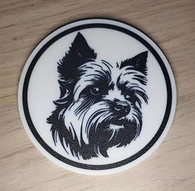 Sotto bicchiere Yorkshire Terrier in PLA