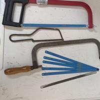 4 Seghetti a mano + lame