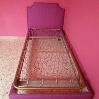 Letto singolo imbottito