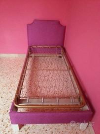 Letto singolo imbottito