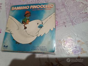 45 giri Bambino Pinocchio canta Cristina D'Avena 