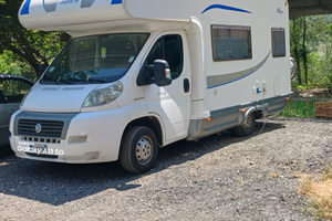 Camper mansardato blu camp 5p full