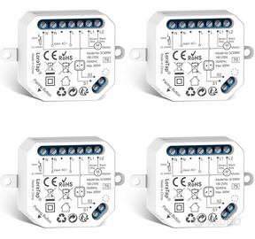 LoraTap Interruttore Tapparelle WiFi, 4pz Modulo C