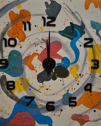 orologio su tela