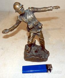 Soldato in bronzo Grande Guerra WW1 WWI