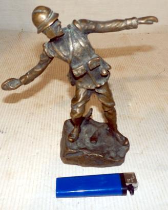 Soldato in bronzo Grande Guerra WW1 WWI