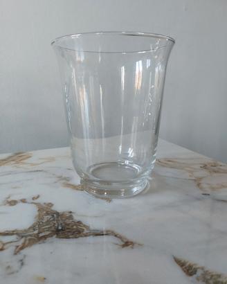 Vaso in vetro trasparente 