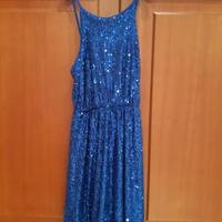 vestito blu elettrico 