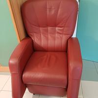 Poltrona in pelle elettrica massaggiante