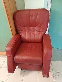 Poltrona in pelle elettrica massaggiante