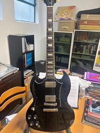 Epiphone SG Ebony mancina castomizzata