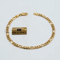 Bracciale uomo pieno in oro giallo 18 kt classico