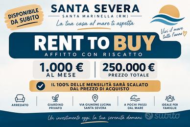 Santa Severa – Villino arredato con giardino 