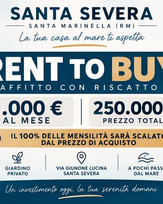 Santa Severa – Villino arredato con giardino 