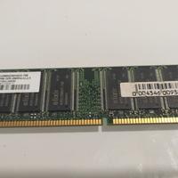 3 Pezzi RAM DDR 512 MB assortite