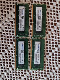 Ram PC4 Adata 8 giga 3200 MHz Nuovi