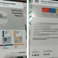 Alpha Test TOLC-E Economia kit Ultima Edizione