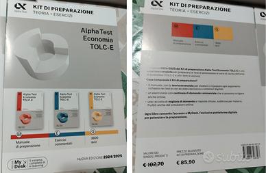 Alpha Test TOLC-E Economia kit Ultima Edizione