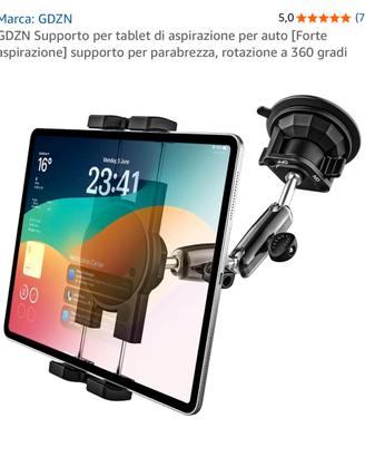 Supporto Tablet a Ventosa per Auto GDZN