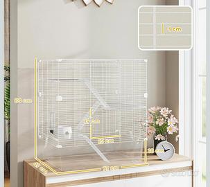 Gabbia più 2 ratti siamesi dumbo