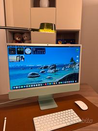 Apple iMac all in one verde m4 500 gb