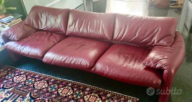 Divani Cassina mod. Maralunga in pelle
