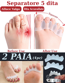 2 paia Separatori tutte le dita dei Piedi *NUOVI*
