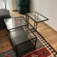 Set di tavolini da Caffè vetro/metallo - Ikea