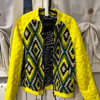 Giacca bomber originale Desigual di colore giallo