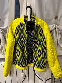 Giacca bomber originale Desigual di colore giallo
